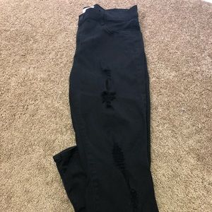 Never Worn Black Pacsun Ripped Jeggings